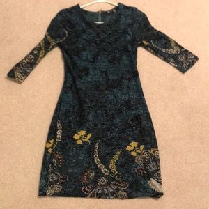 Green/black dress by vasna size medium